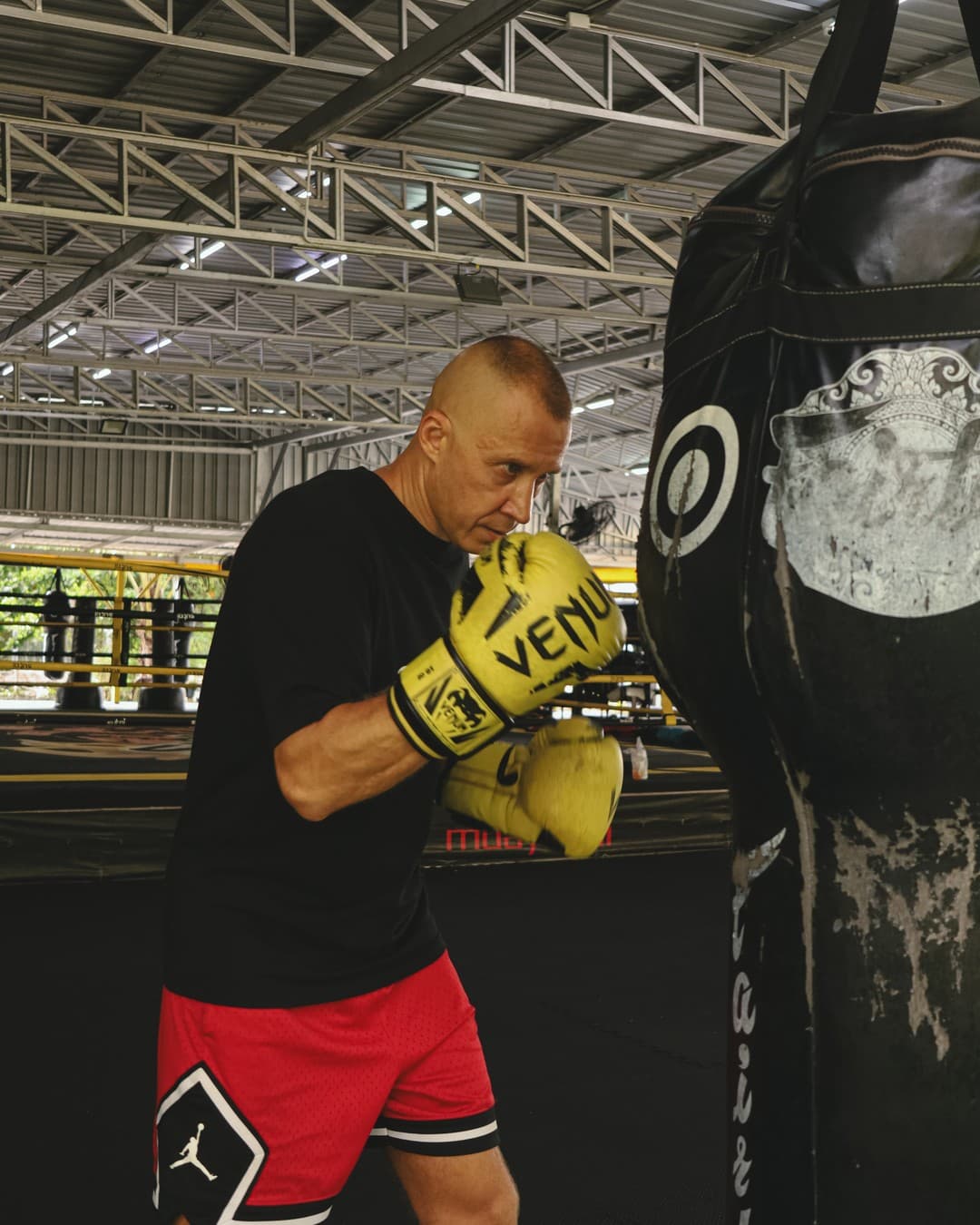Boxing technique drill